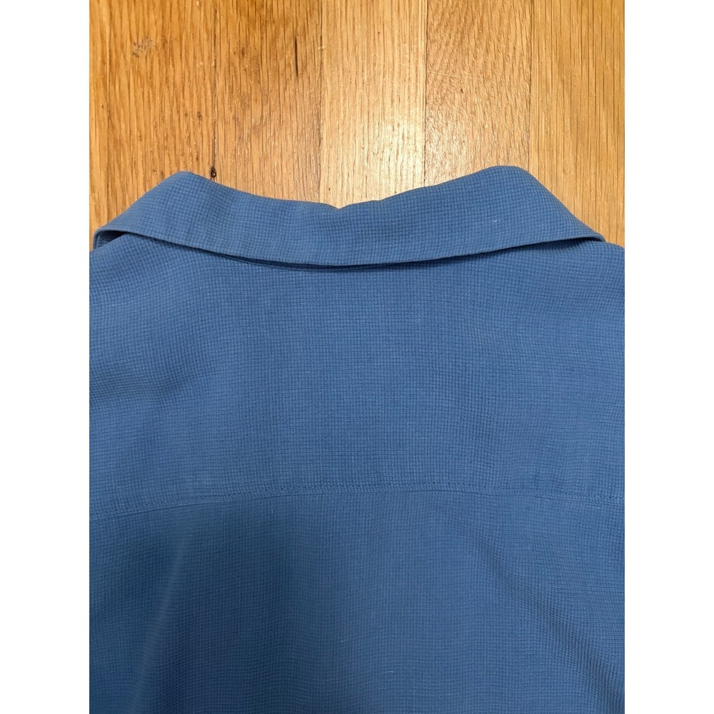 Tommy Bahama Silk Cotton Camp Shirt XL Blue Resort Casual - Picture 7 of 14
